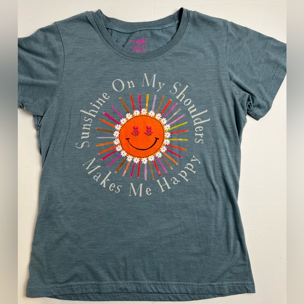 Natural Life Graphic Blue SS Tee